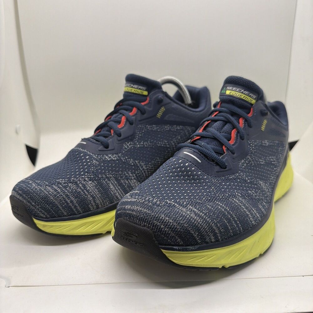 Skechers Shoes Sport Men’s Sz 8 Navy Memory Foam Cushion Casual Lace Up 232837